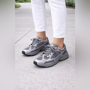 Adidas Ozmillen Sneakers Women 6.5 Gray Purple Y2K Chunky Dad Shoes NWT